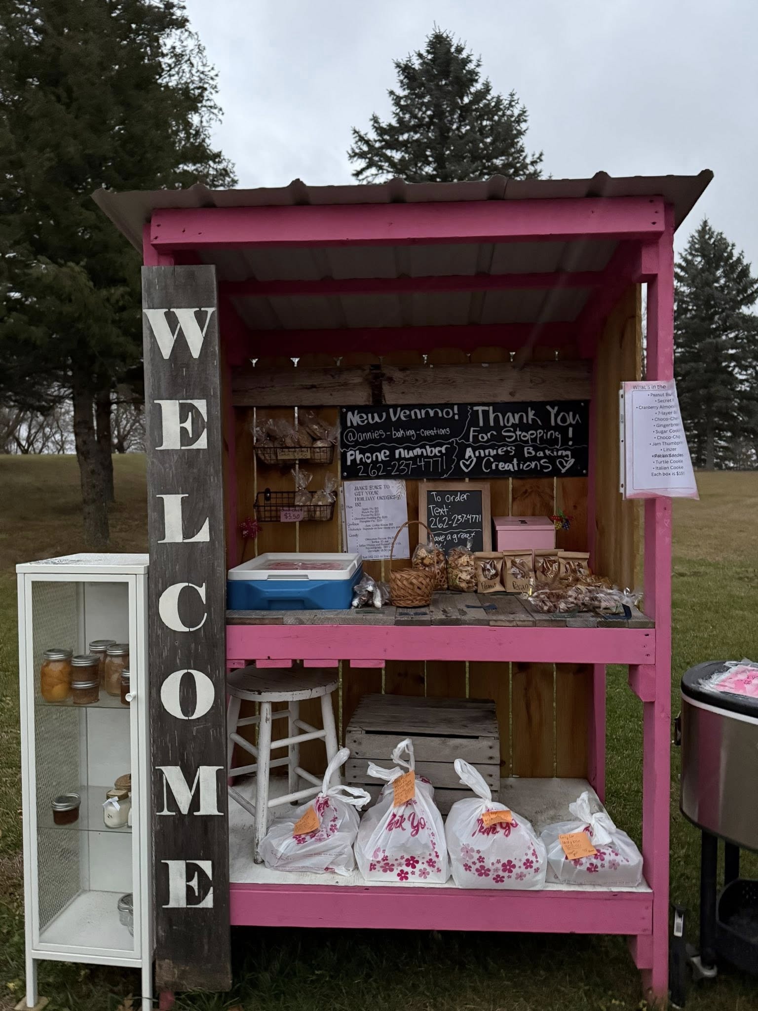 Annie's original farm stand — now retired